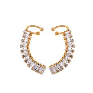 DIAMOND WING CUFF EARRINGS